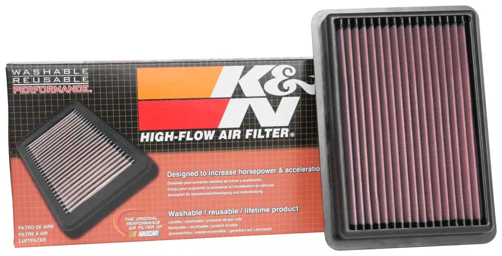 33-5096 – K&N FILTER Air Filter, Washable Red Cotton Gauze Panel - view 2